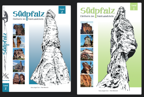 climbing guidebook Südpfalz - Climbing in the red sandstone / bundle / Volume 1 + Volume 2