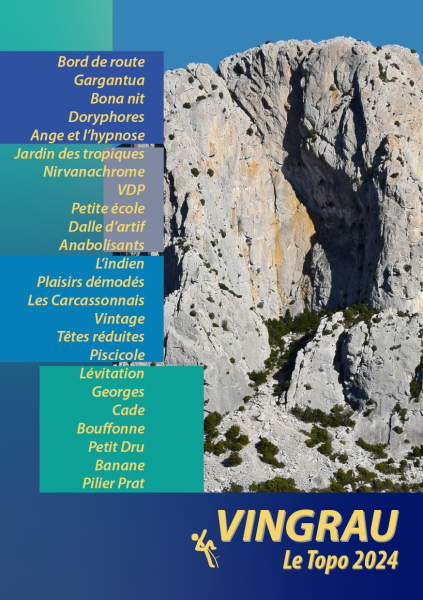 climbing guidebook Vingrau Le Topo 2024